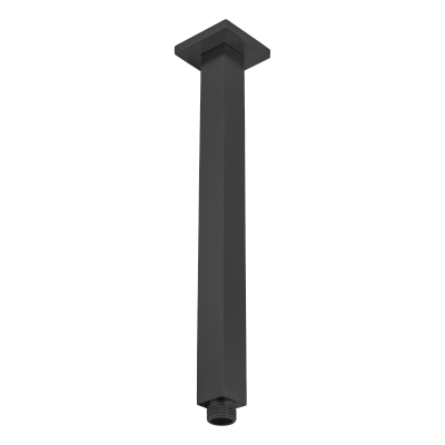 Кронштейн для верхнього душу 30 см BAI 0459 стельовий квадратний матовий чорний